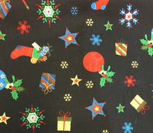 Merry Christmas print fabric handmade dog collar, lead and bandana set. Boxed bargain. 