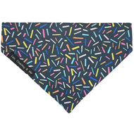 Pretty confetti print handmade dog bandana. Perfect for any celebration. Made in the UK
