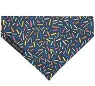 Pretty confetti print handmade dog bandana. Perfect for any celebration. Made in the UK 