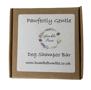 Handmade natural dog shampoo bar. Made in Cumbria 